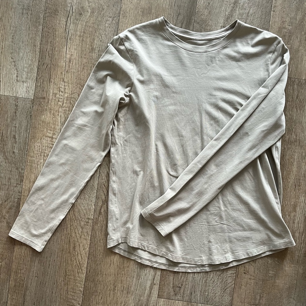 Lululemon Love long sleeve shirt- size 8 beige color
